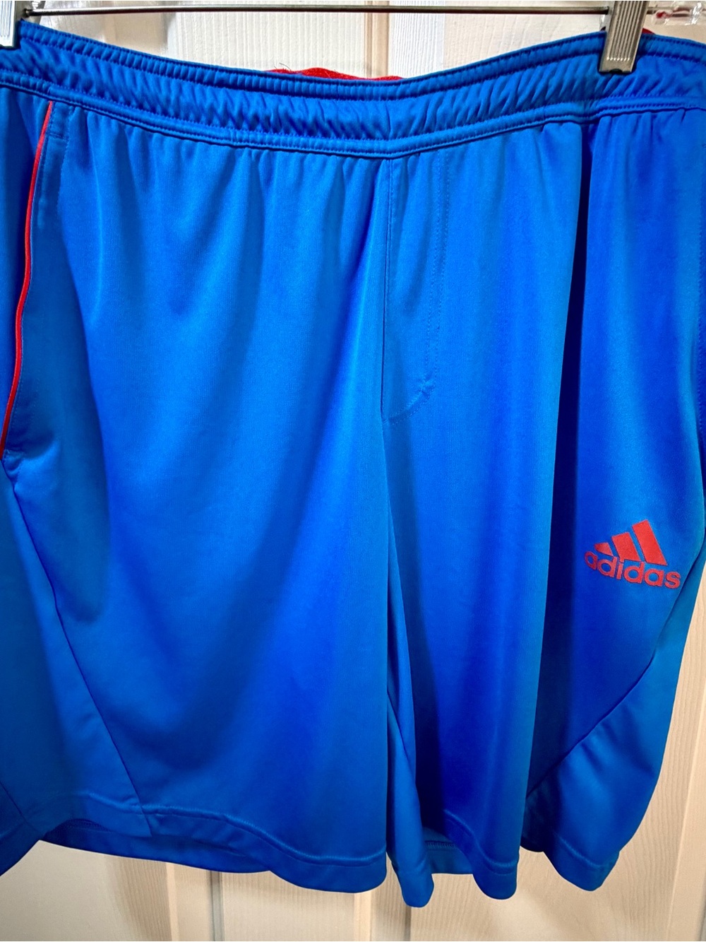 Adidas Barricade Men's Tennis Shorts Teal Blue/ Orange Size L XL